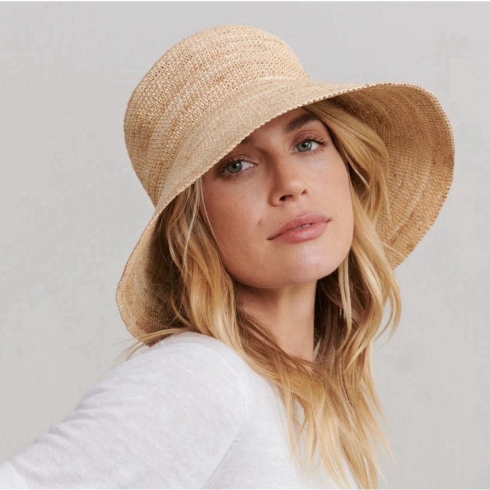 NWT Jenni Kayne Crochet Raffia Sun Hat